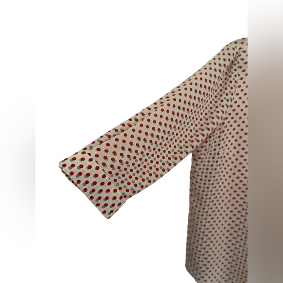 New ModCloth Polka-dot Tie Neck Pleasant Confidence Top Women’s XL Retro - Picture 4 of 10